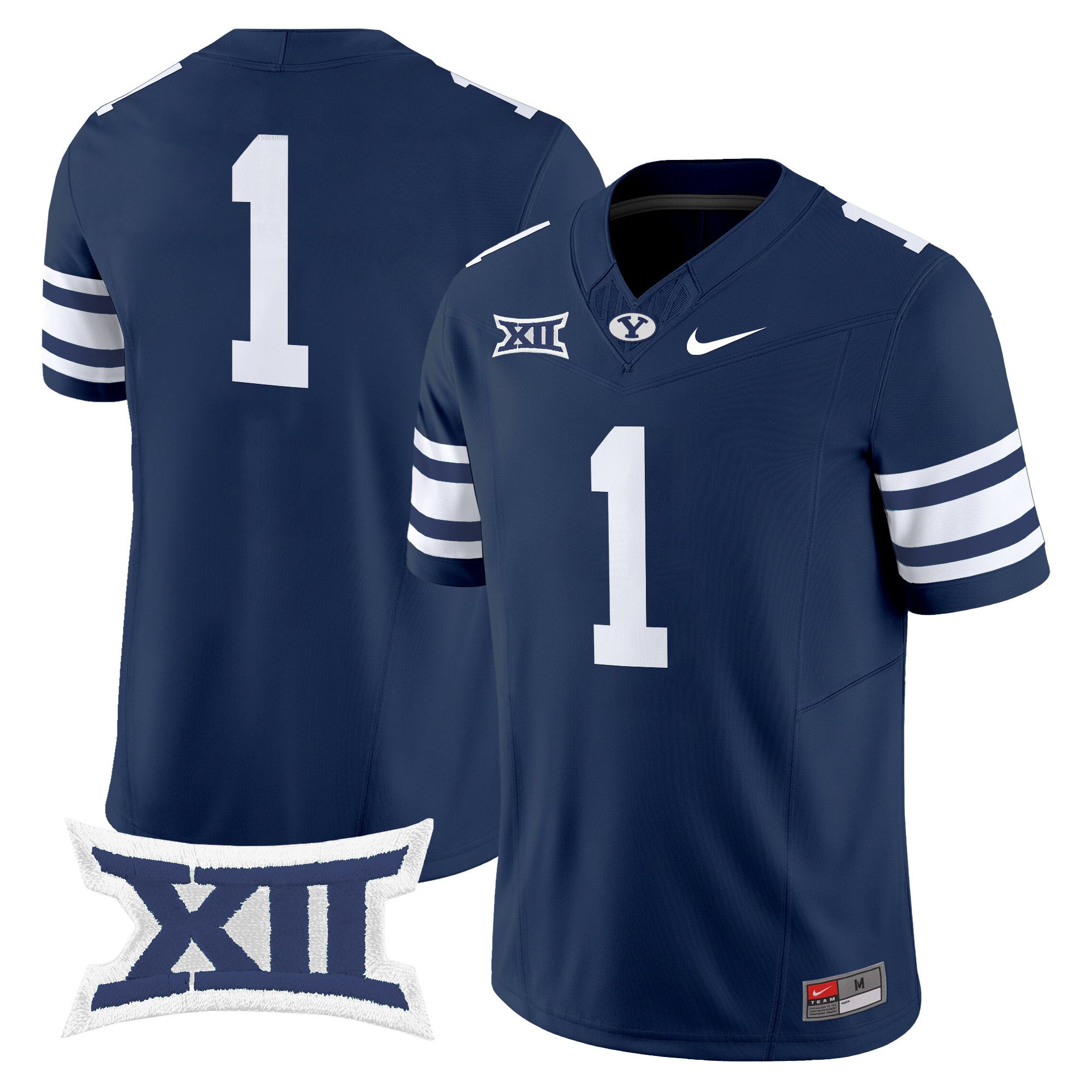 Men BYU Cougars #1 No Name Drak Blue Nike 2024 Vapor Limited NCAA Jersey->more ncaa teams->NCAA Jersey